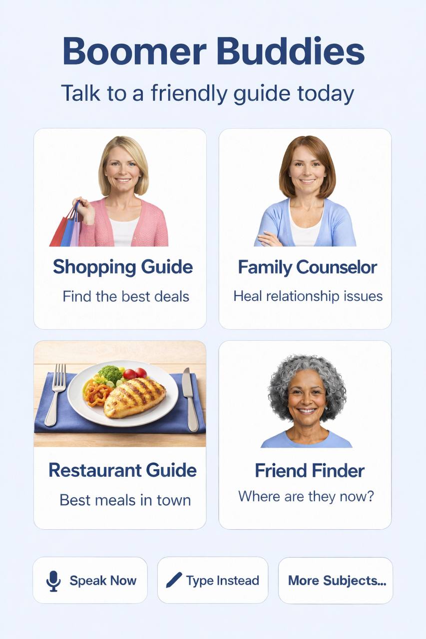 Boomer Buddies - Choose a Guide